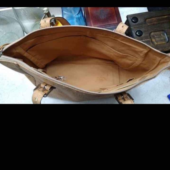 Large Satchel Corker Brand Shoulder Bag & XL Toiletry Bag - Picture 5 of 13